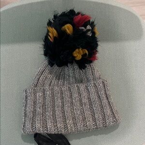 Zara Gray Knit Beanie